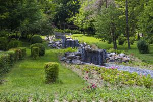 Cascada din parcul balnear - 2019